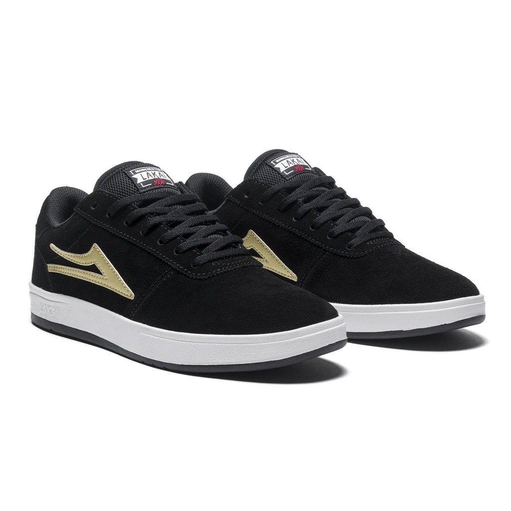 LAKAI MANCHESTER XLK BLACK/GOLD SUEDE