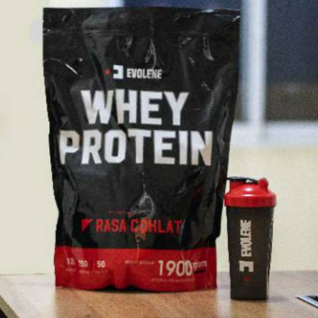 Evolene Whey Protein EVO WHEY 50 Serving / Sachet BPOM HALAL MUI COKLAT MOKA Evo Whey