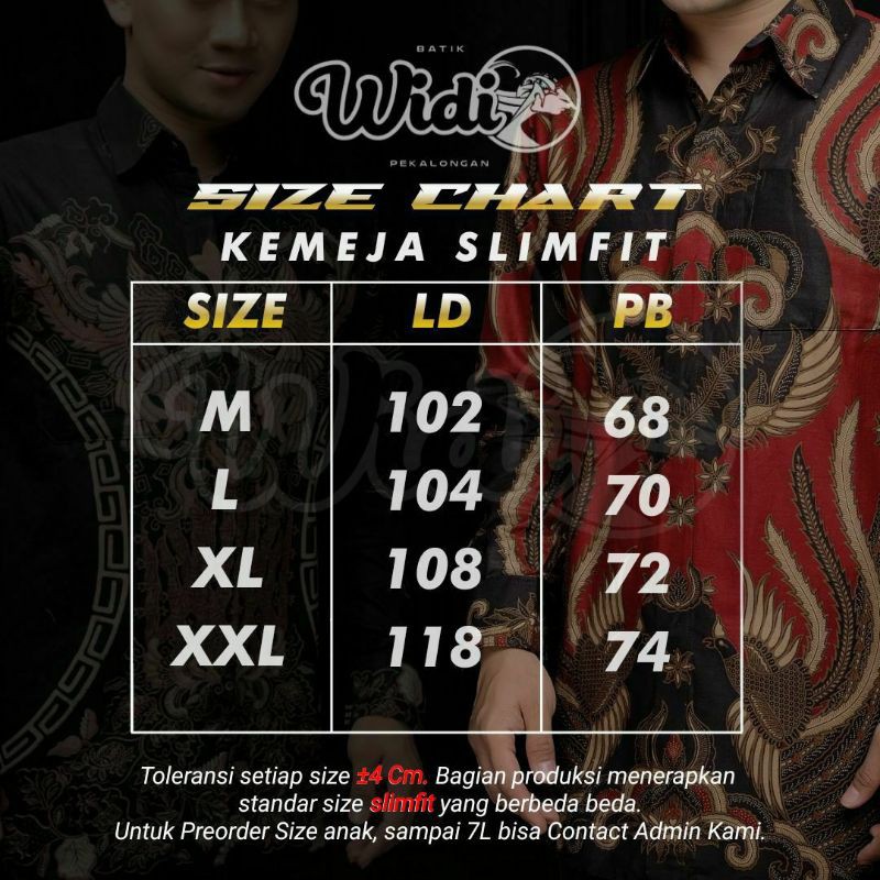 Mans Kemeja Batik Slimfit Fasion Style Tejo Anom