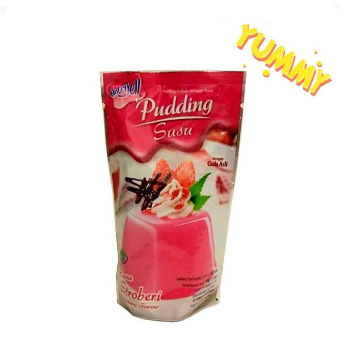 

agar-agar-puding-bahan- puding susu nutrijell nutrijel. puding susu stroberi 145gr