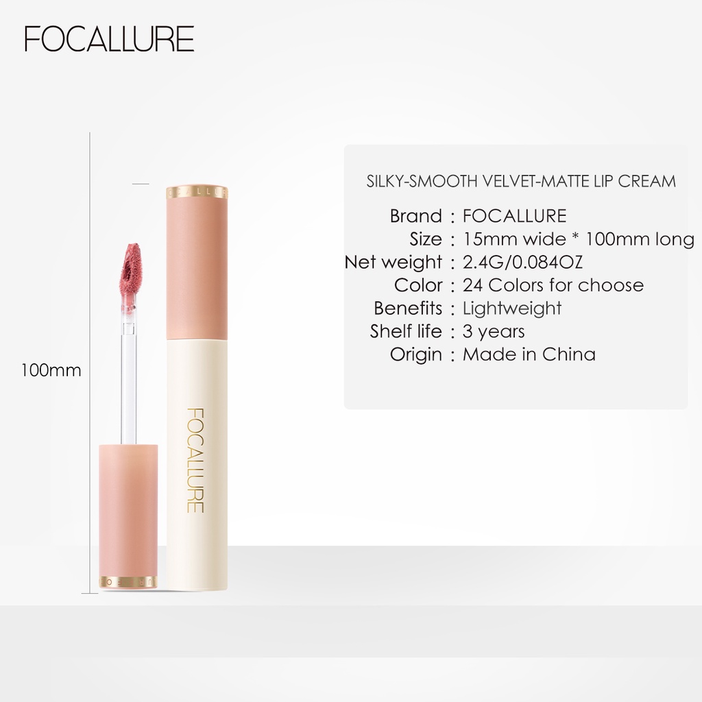 Focallure Lipcream Silky Smooth Velvet Matte Lipcream Focallure Lip Cream Focallure Lipstick Focallure Lipstik Focallure Lip Matte Focallure Lipstick Matte Focallure