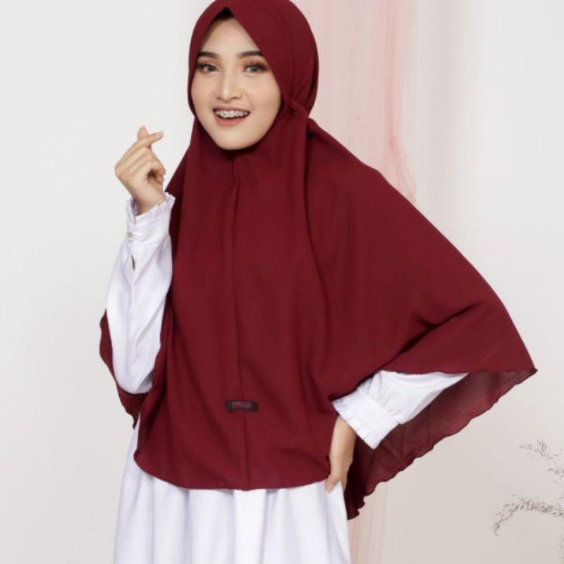 Khimar bergo Maryam pet tali jumbo