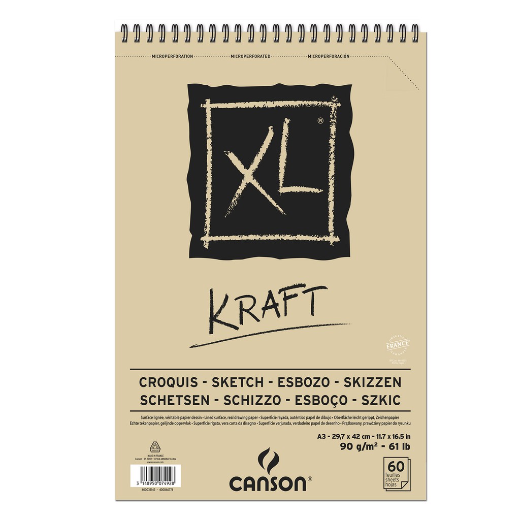 

Canson XL Kraft A3 60 Sheets