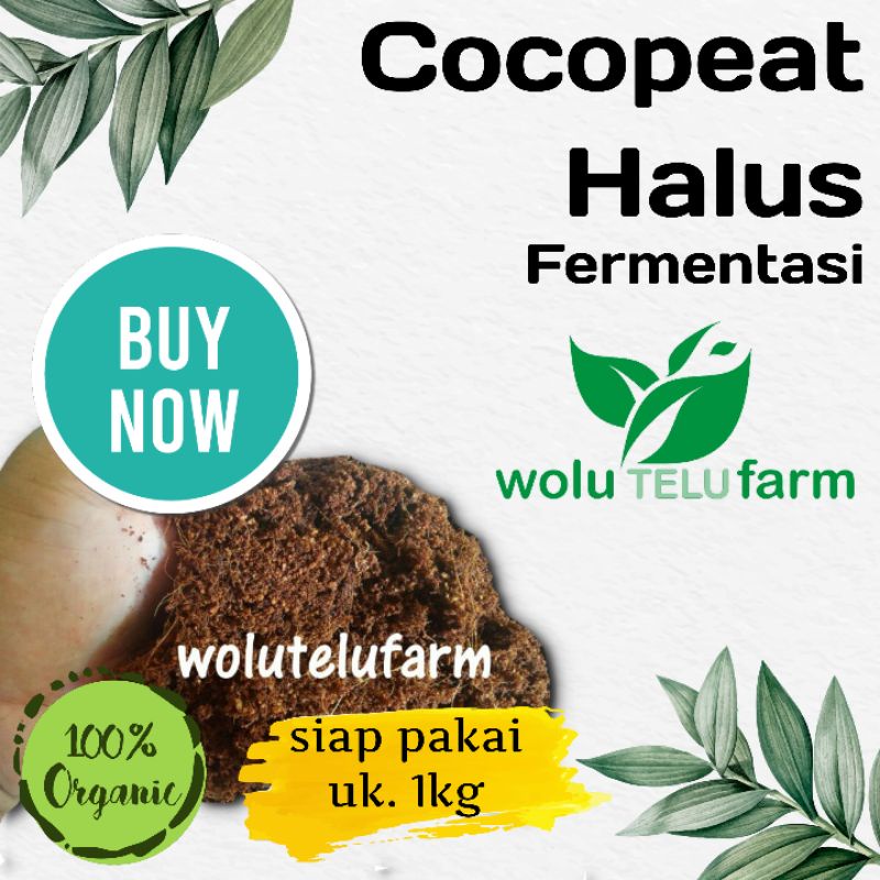 Cocopeat fermentasi halus serat sabut kelapa 1kg