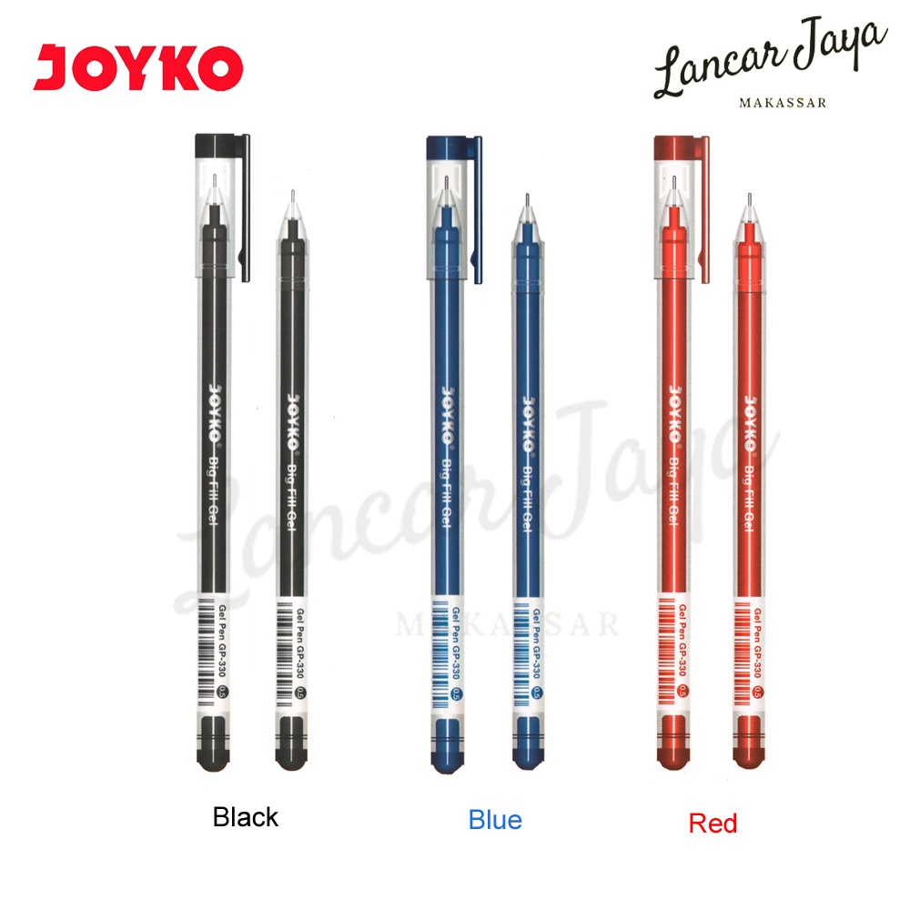 

Gel Pen Pulpen Pena Joyko GP-330 Big Fill Gel 0.5 mm