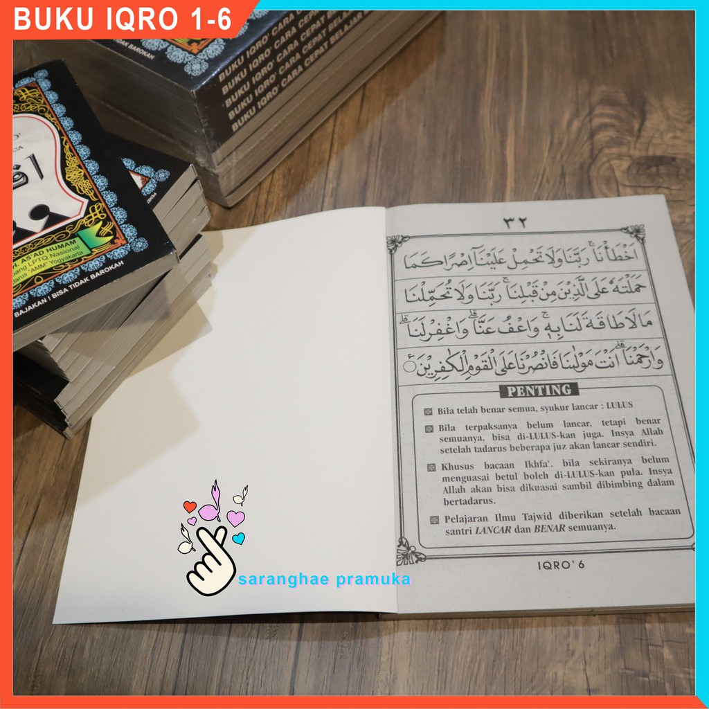 Buku IQRO Besar Kecil iqra anak