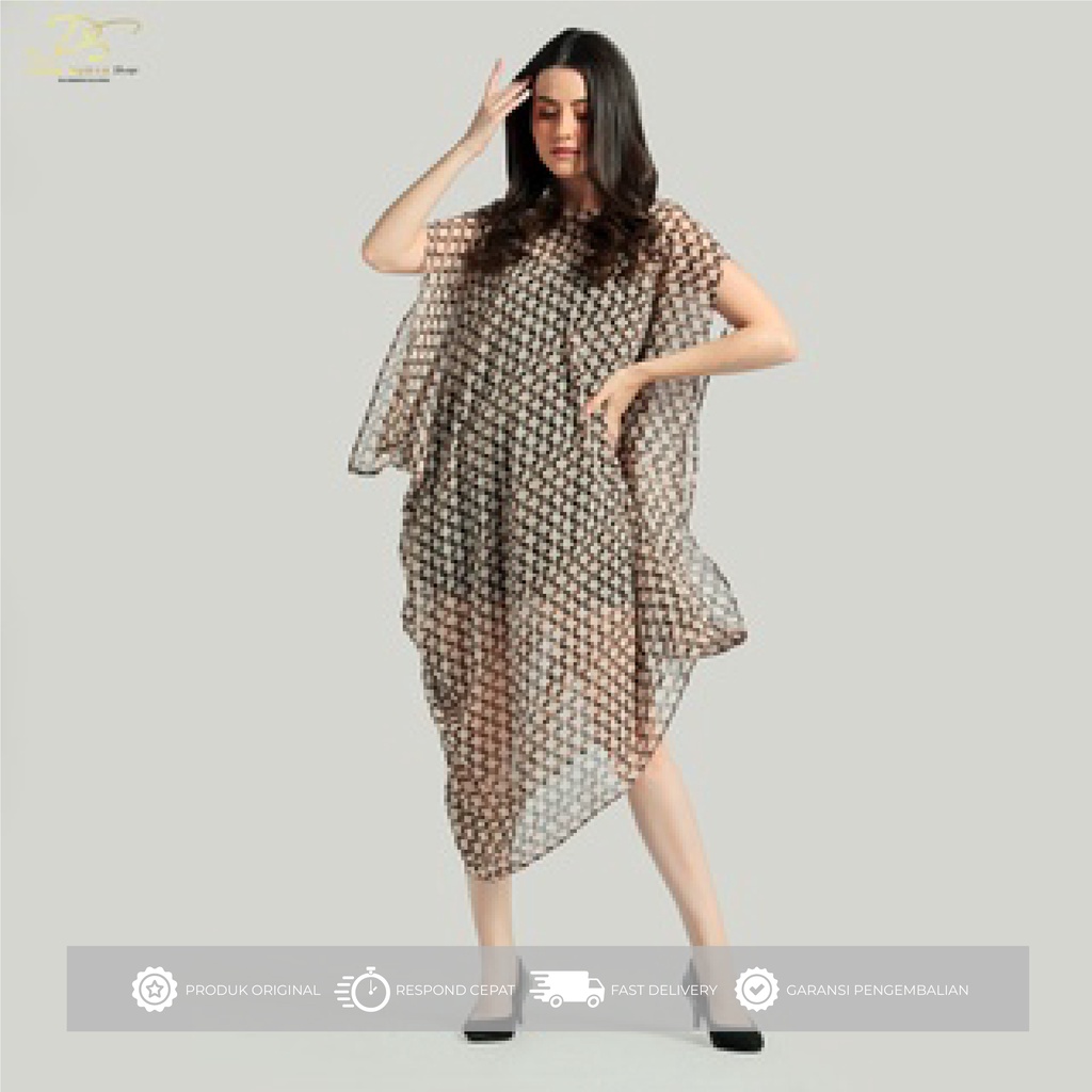 DS Shop - Kamalani Caftan Dress Brown | Mode Casual | Kaftan Dress wanita dress korea atasan baju tu
