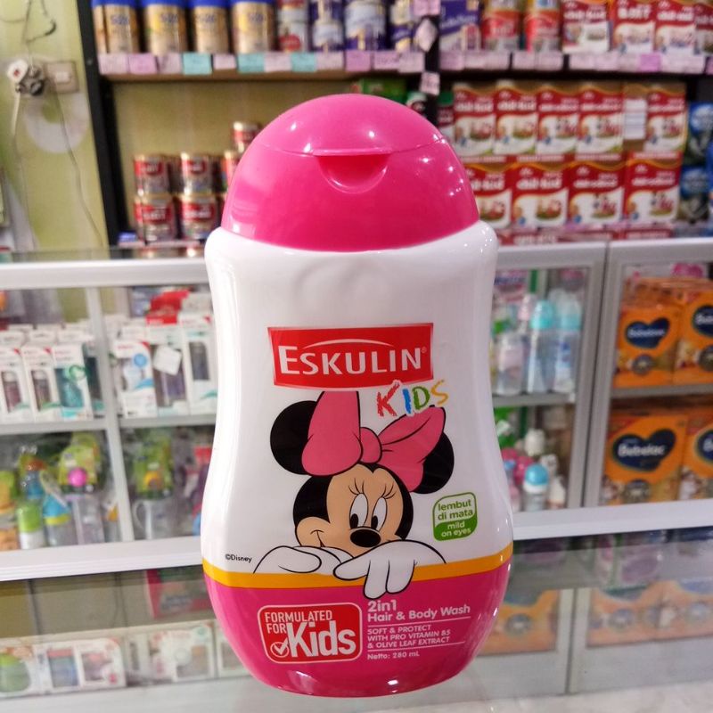 ESKULIN KIDS 2IN1 HAIR&amp;BODY WASH 280ML CLEAN &amp; SMOONTH,NATURAL SMOONTH,SOFT &amp; PROTECT