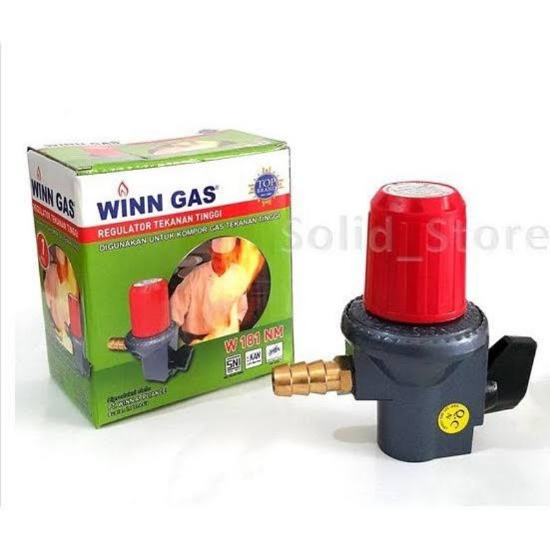 REGULATOR WINN GAS W 181 NM UNTUK KOMPOR GAS TEKANAN TINGGI HIGH PRESSURE SNI ORI ORIGINAL ASLI