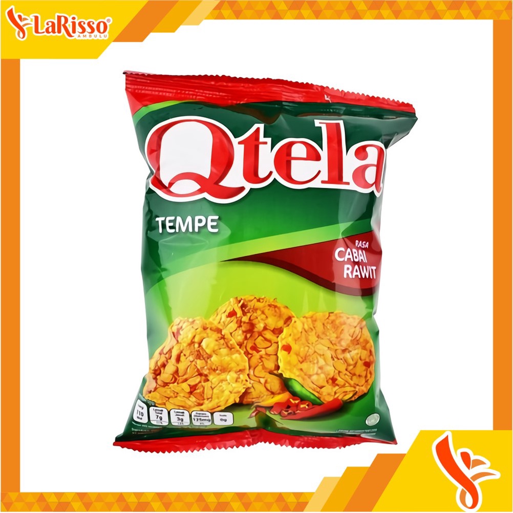 

QTELA TEMPE 55GR RASA CABAI RAWIT