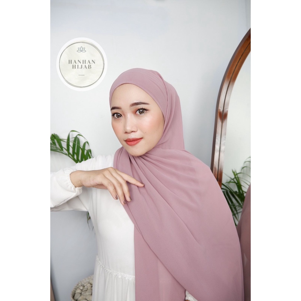 𝗛𝗮𝗻𝗵𝗮𝗻 𝗛𝗶𝗷𝗮𝗯 - (100K Get 4) Pashmina Instan Tali Malaysia Ceruty Babydoll