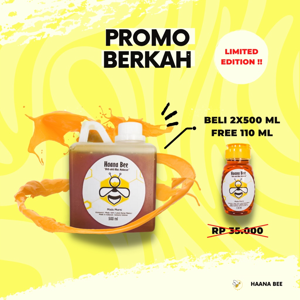 

Madu Hutan Asli 100% HAANA BEE 500 ml