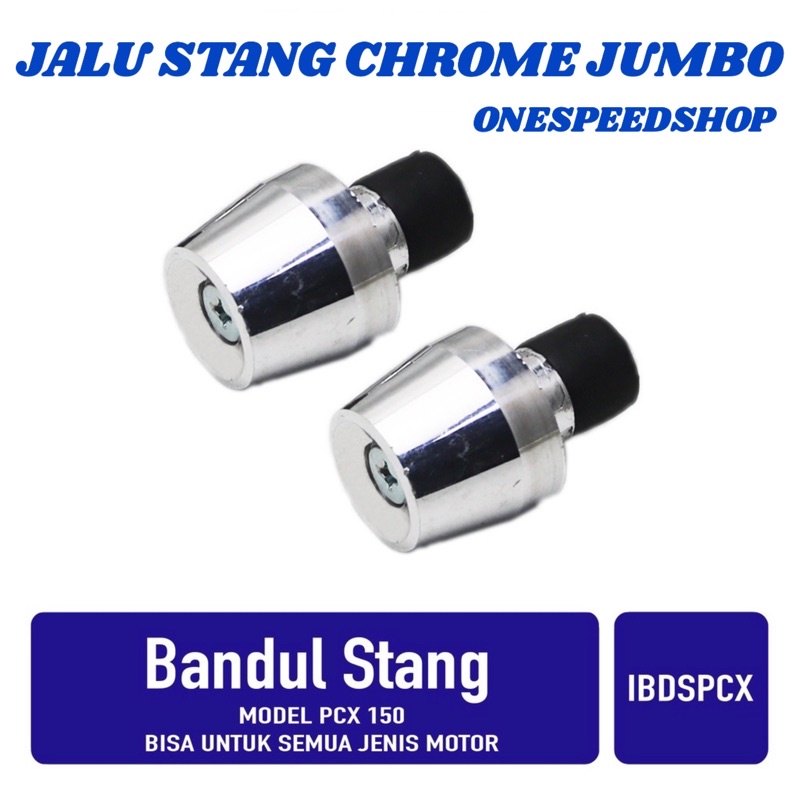 Jalu stang chrome pcx jumbo nmax lexi aerox vixion byson cbr ninja supra rxking beat mio scoopy vario thailand universal semua motor