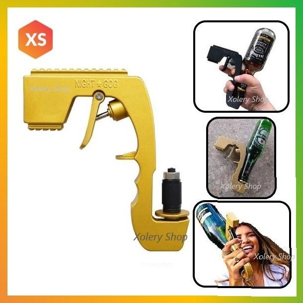 

Art Paper Beer Gun Shooter Bubbly Blaster Metal Champagne For Party / Birthday
