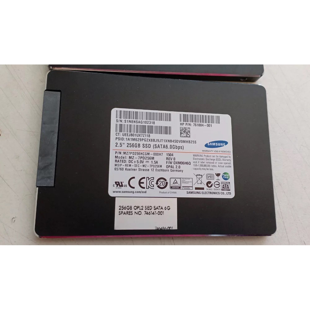 SSD SATA SAMSUNG 256 GB SATA 6 GBPS Kondisi Ok 100%