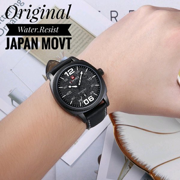 BARU Anti Air - Jam Tangan Pria Original Naviforce 9127 by hargajam cowok ori anti air water resist