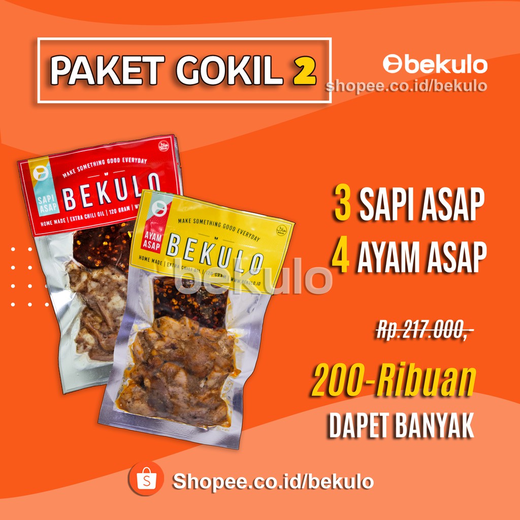 

Sei Sapi Asap Frozen BEKULO Paket Hemat 2 Spesial PROMO