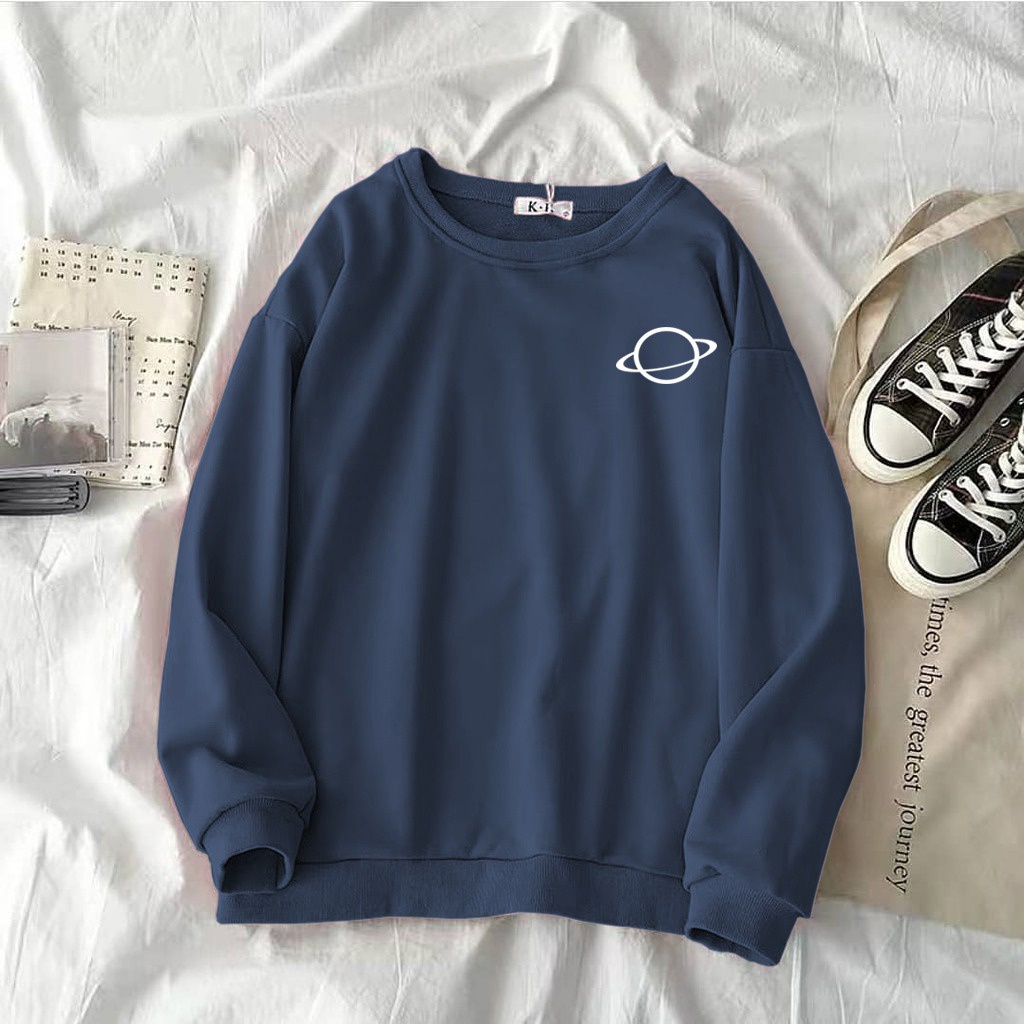Sweater Planet l xl xxl Sweater hoodie casual unisex sweater planet cewek sweater hoodie korean styl