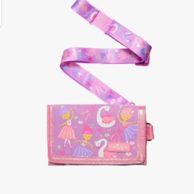 Dompet anak smiggle wander lanyard pink