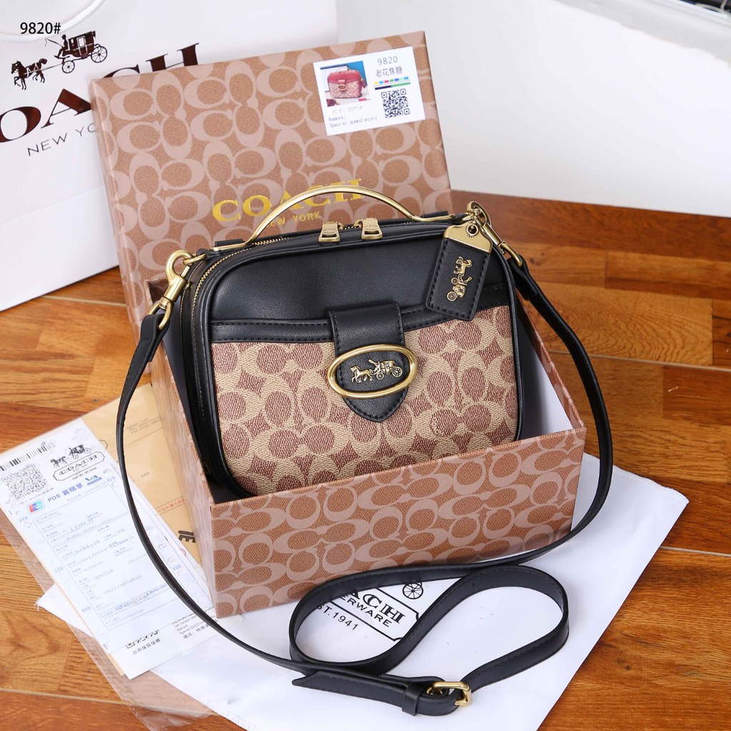 Coa Lunch Box Bag + Box Crossbody or Shoulder Bag 9820