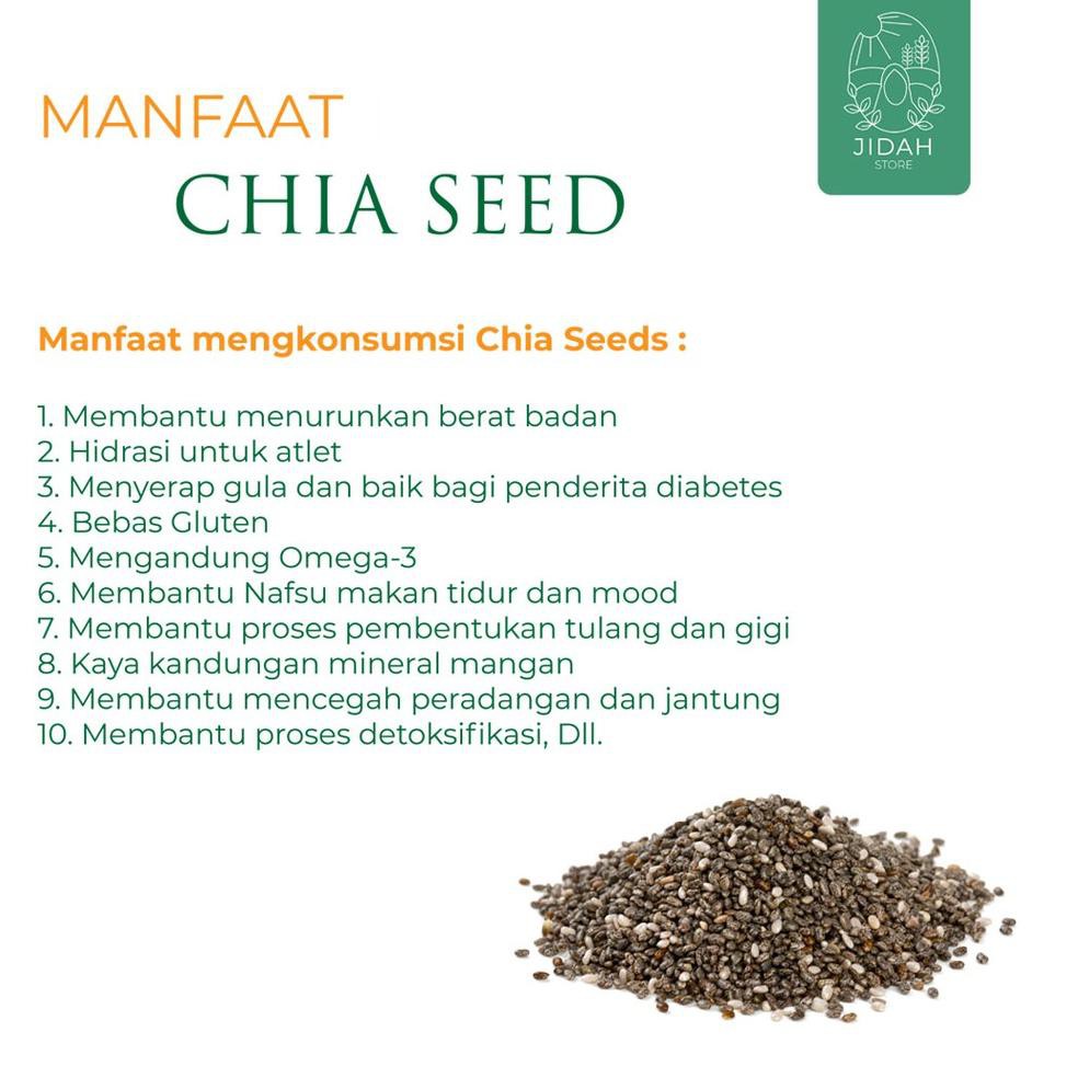 

Model Baru.. Chia seed organic Grade A Premium quality non GMO cia seed biji chia selasih chia sead