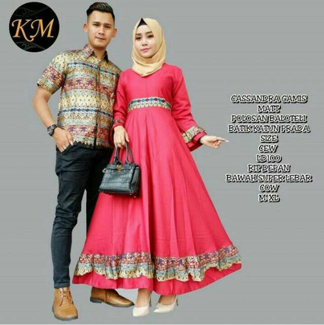 GROSIR BATIK COUPLE CASSANDRA GAMIS