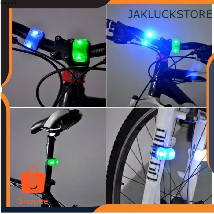 Lampu Sepeda LED Strobo Depan / Belakang