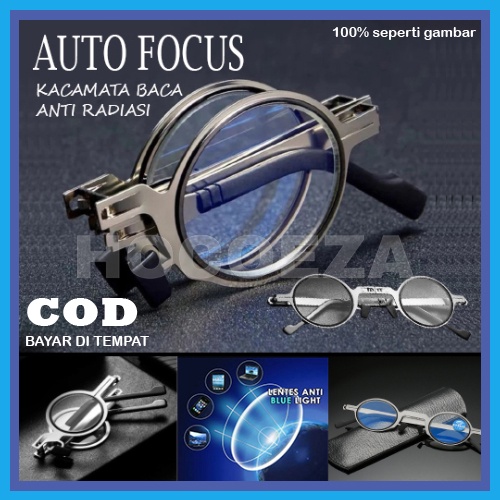 KACAMATA BACA PLUS LENSA ANTI RADIASI FRAME LIPAT TITANIUM ORIGINAL IMPORT UNISEX PRIA WANITA CEWEK COWOK BR99 A