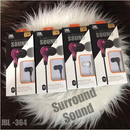 Headset JBL J364 Stereo Music BASS Earphone In Ear With Mic