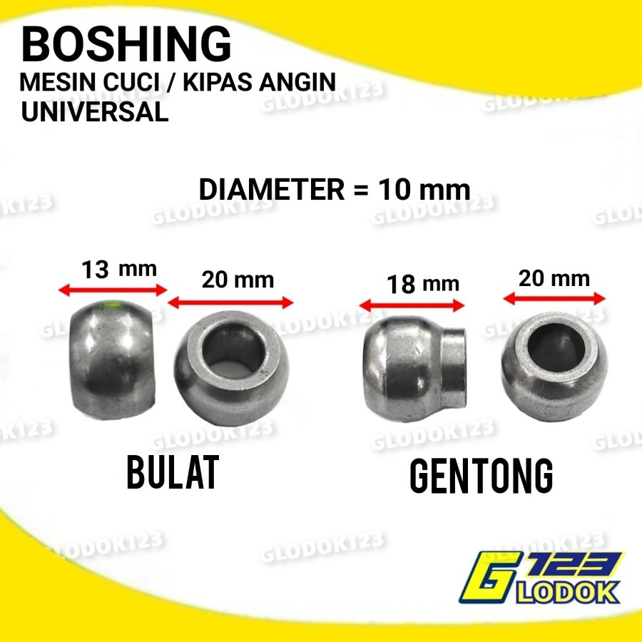 Bos Kipas Baling Besi Regency, Sekai 10mm / Boshing Mesin Cuci Umum