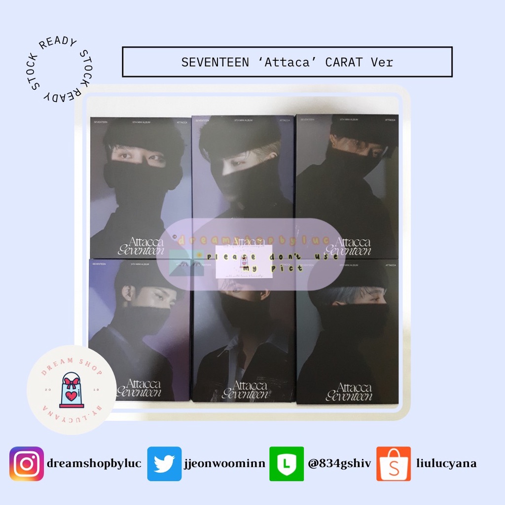 BACA CAPTION [READY STOCK] SEVENTEEN Attaca CARAT Ver Unsealed Joshua Woozi The8 Mingyu DK Seungkwan