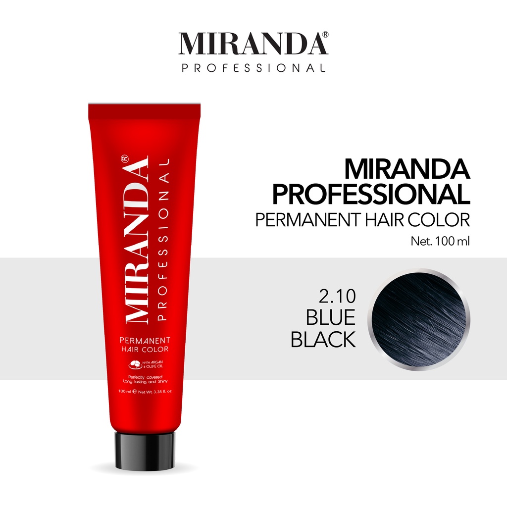 Miranda Professional Permanent Hair Color 2.10 Blue Black