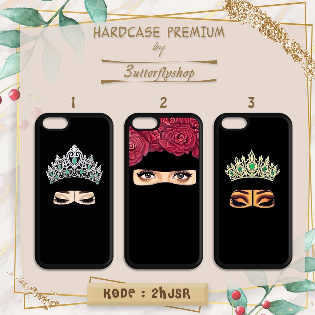 Hardcase Hijab Series casing case HP xiaomi samsung iphone oppo vivo realme redmi meizu