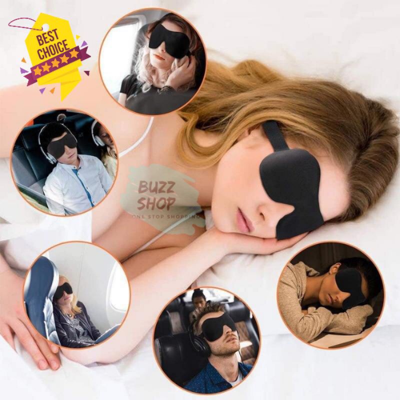 Penutup Mata Tidur Lelap Anti Insomia / Masker Tidur / Eye Mask Kode