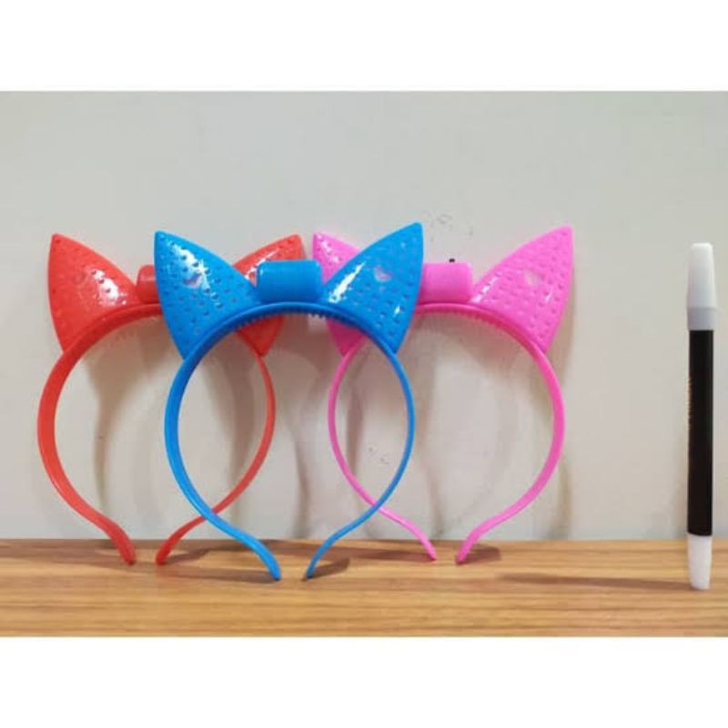 bando unicorn LED / bando kelinci LED / bunny hat