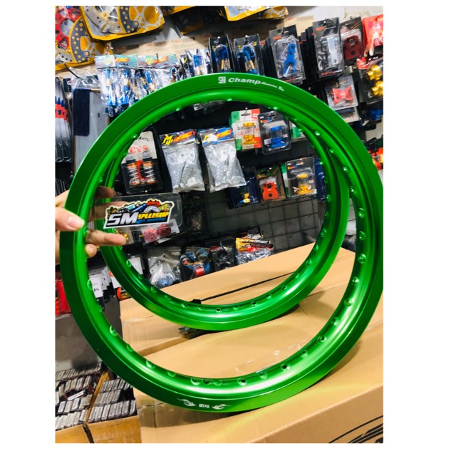 Velg Champ hijau ukuran 185-215 ring 17
