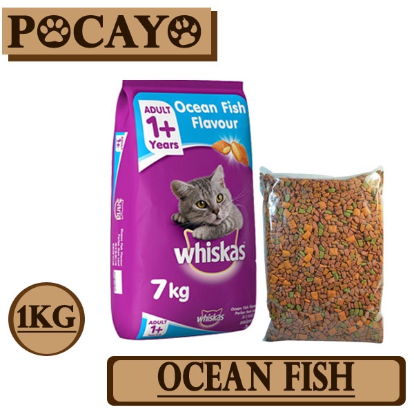 Whiskas All Varian 1kg (Grab/Gosend)