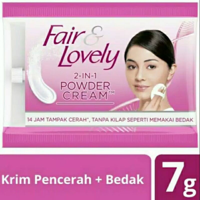 Fair & Lovely Powder Cream Sachet / Glow Lovely Cream pencerah Sachet