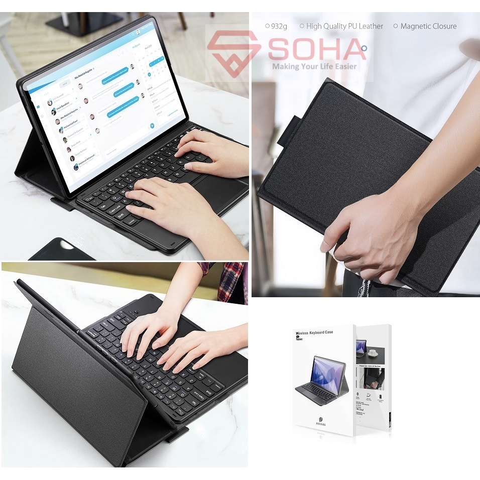 SKB-028 Samsung Tab A7 2020 10.4 Inch T505 Dux Ducis Case Keyboard Sarung Bluetooth Wireless Keyboard Touchpad