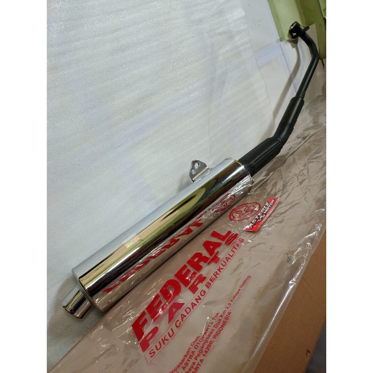 Knalpot Supra X 125 new.Supra BATMAN 2007-2013  Original FEDERAL FP-18300-KVL- 2100