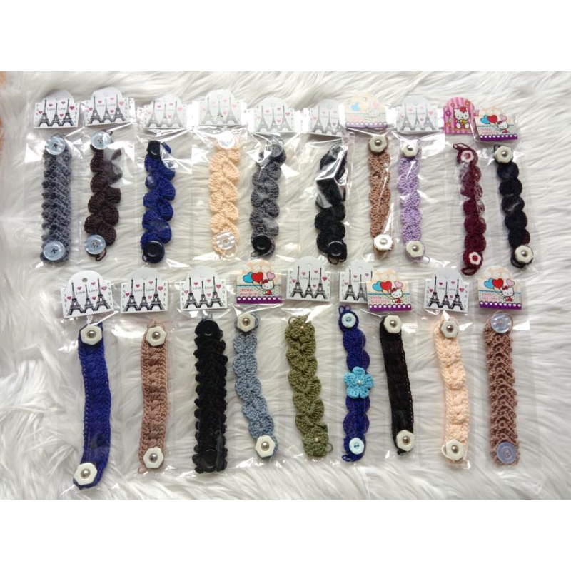 KONEKTOR RAJUT | KONEKTOR MASKER POLOS KAIN & RAJUT | KONEKTOR MUTIARA