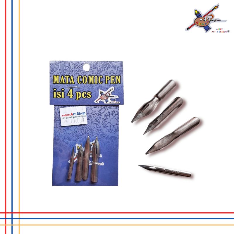 Mata Comic Pen 1 set isi 4pcs