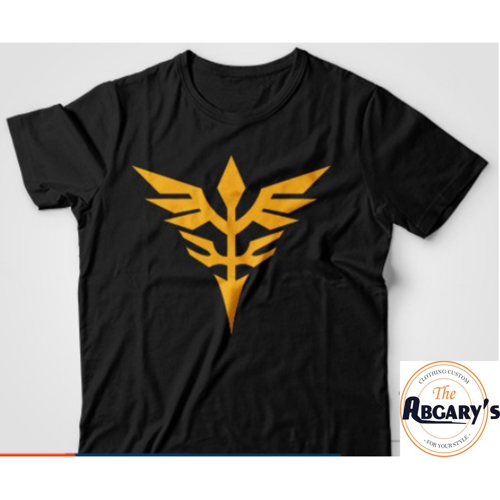 Tshirt Gundam Principality Of Zeon Decal Kaos Logo Robot Gundam