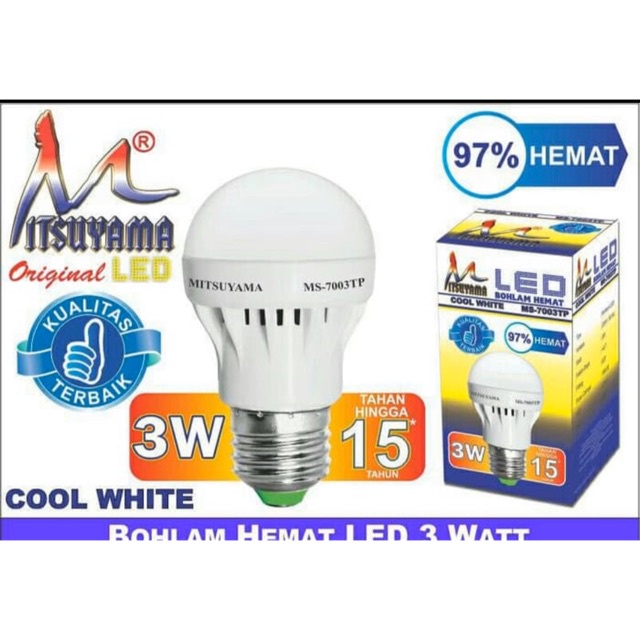 Lampu Mini LED 3 Watt MS-7007 / Lampu LED / Lampu LED Mitsuyama 3 Watt MS 7007