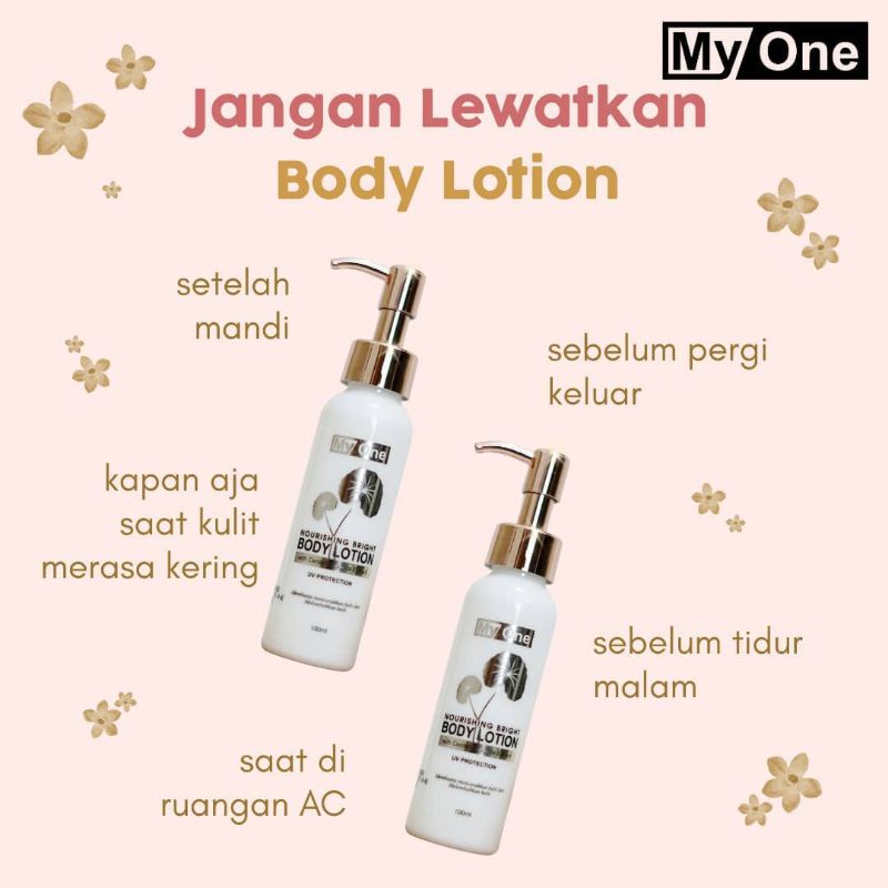 Skincare Body Lotion MyOne Nourishing Brightening Mencerahkan Kulit