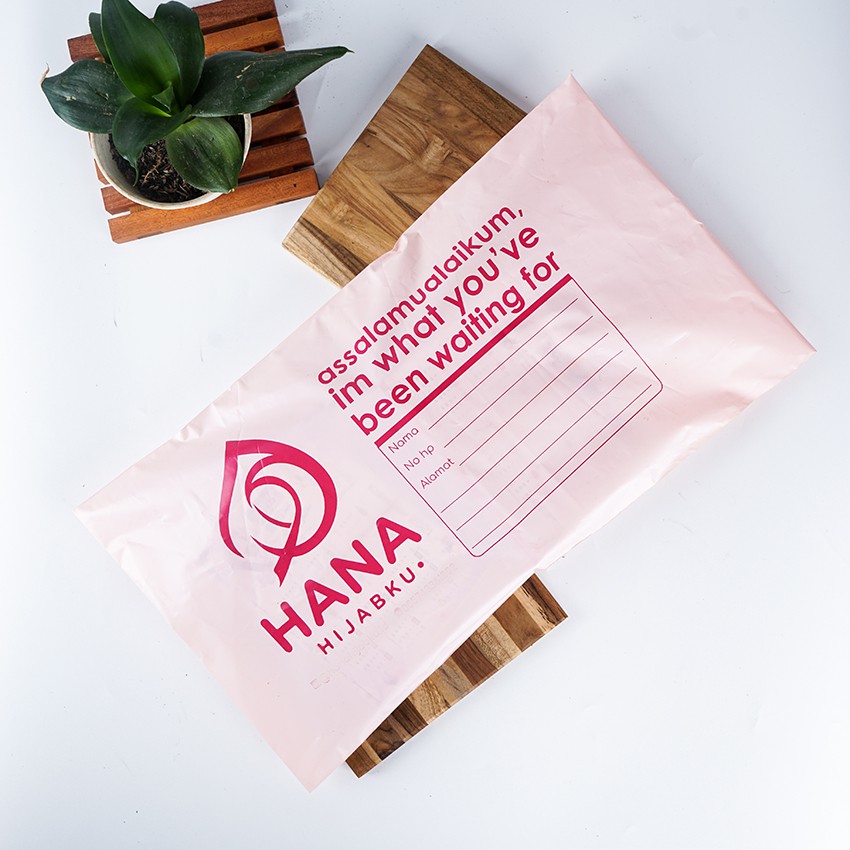 

PLASTIC POLYMAILER Min 300/ PLASTIK / POLYMAILER / AMPLOP PACKAGING PINK MUDA PREMIUM CUSTOM LOGO