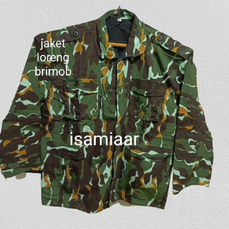 JAKET LORENG BRIMOB/ BOLAK BALIK/ UKRN L.Xl.XXL