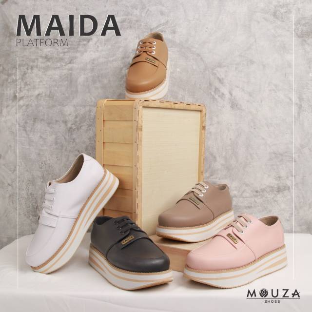 SEPATU PLATFORM MAIDA BY MOUZA INDONESIA SEPATU WEDGES HAK