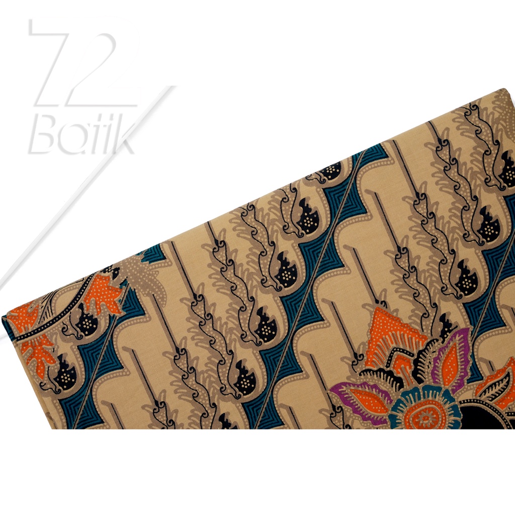 KAIN BATIK PREMIUM Bahan Katun Motif Parang Warna Hijau Kebiruan 721909 Cap 72 Jarik Jarit Samping Kebat Panjang Batik Katun Modern Premium Bahan Seragam Batik Pernikahan Kantor Keluarga Murah Kamen Jadi Batik Bali Lembaran