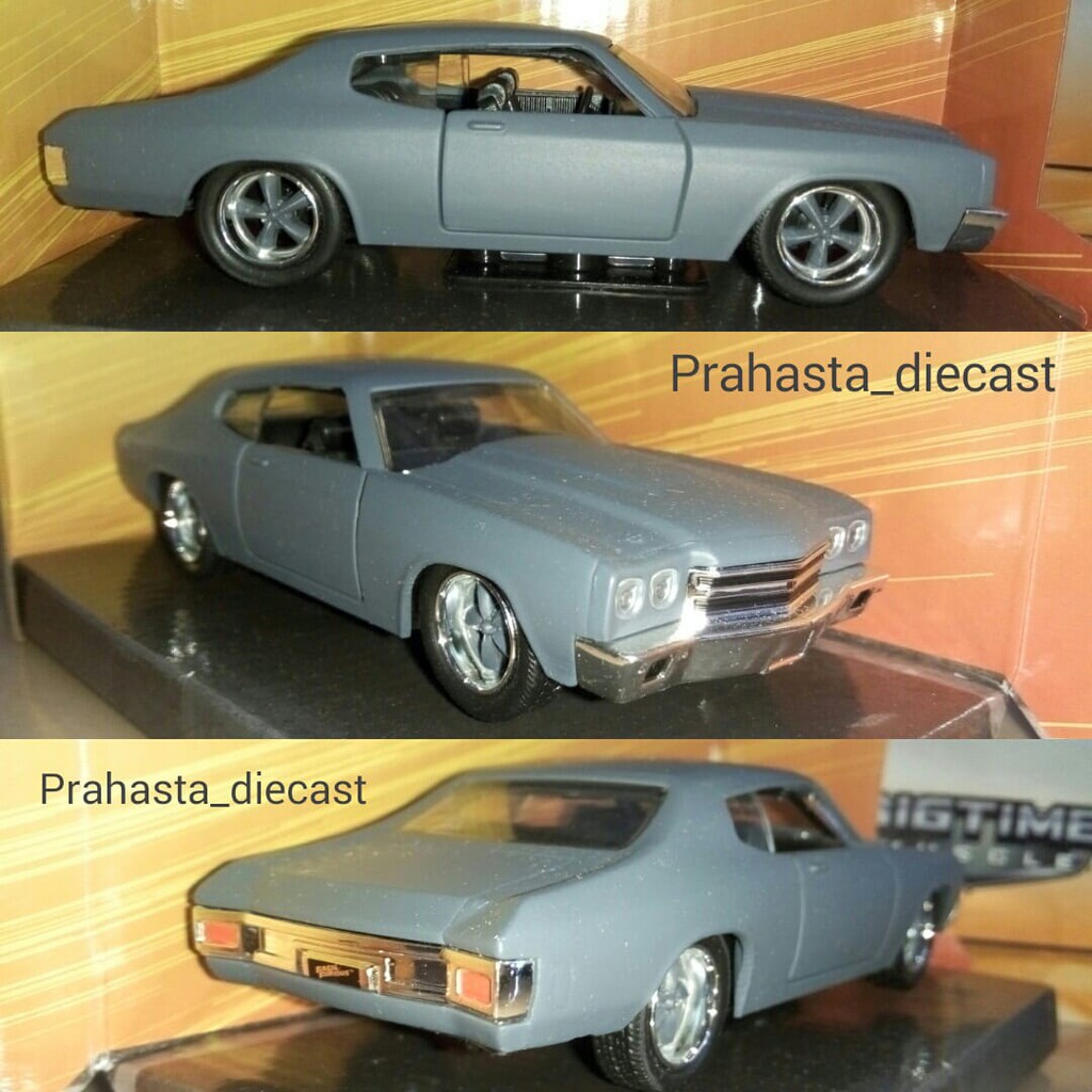 Diecast Miniatur Mobil Jada Chevy Chevelle SS 1970 Error Box Sale